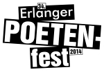Logo 34. Erlanger Poetenfest 2014 Schwarz-Wei