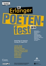 Plakat 36. Erlanger Poetenfest 2016