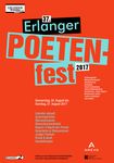 Plakat 37. Erlanger Poetenfest 2017